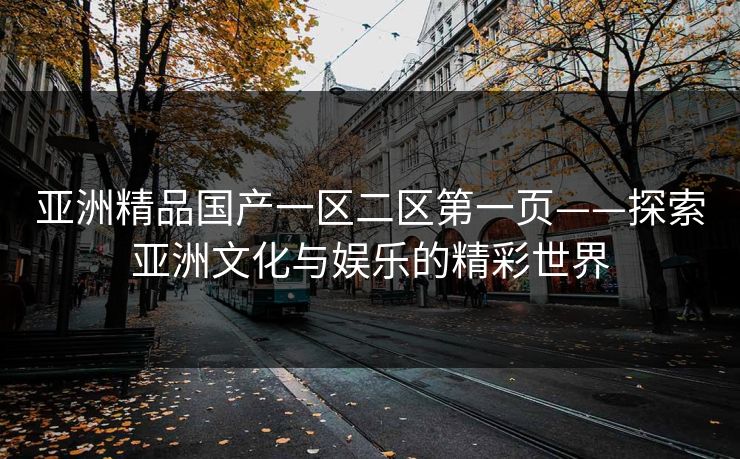 亚洲精品国产一区二区第一页——探索亚洲文化与娱乐的精彩世界