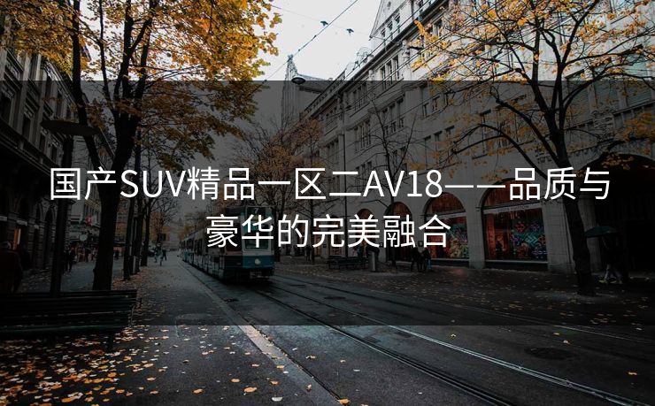国产SUV精品一区二AV18——品质与豪华的完美融合